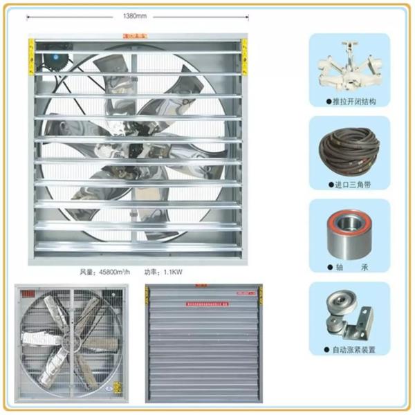 Stainless Steel Exhaust Fan In Chicken Coop Swung Drop Hammer