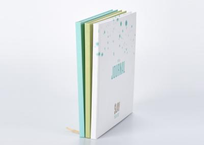 Caderno encadernado bonito da capa dura, papel de arte que carimba o caderno da grade do ponto