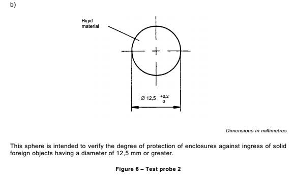 IEC61032 Finger Probe Test 12.5 Millimeter Steel Sphere CNAS Certification