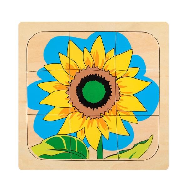 Montessori early childhood education toys growth process Montessori animals and plants men and women multi-layer puzzle
