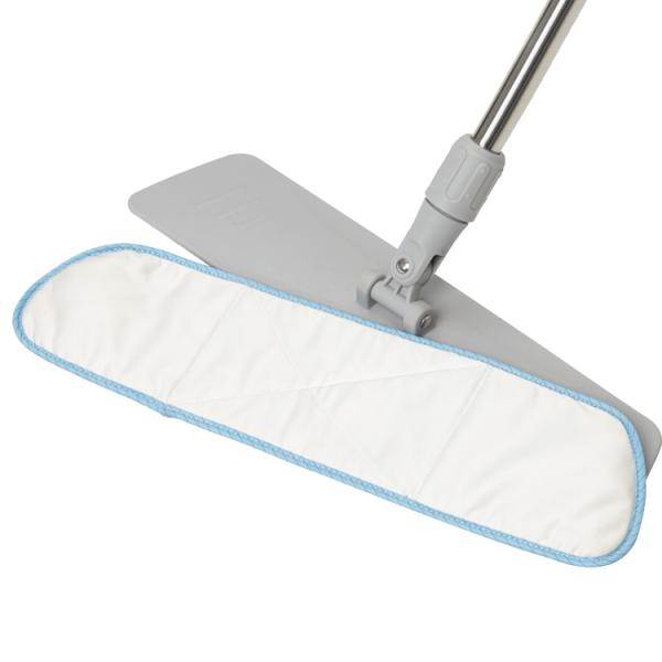 Serpillère plate ESD pour salle blanche industrielle avec microfibres et acier inoxydable