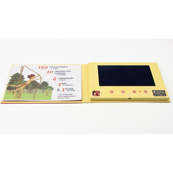 business advertising display electronic 4.3inch video booklet with USB cable , video brochure card