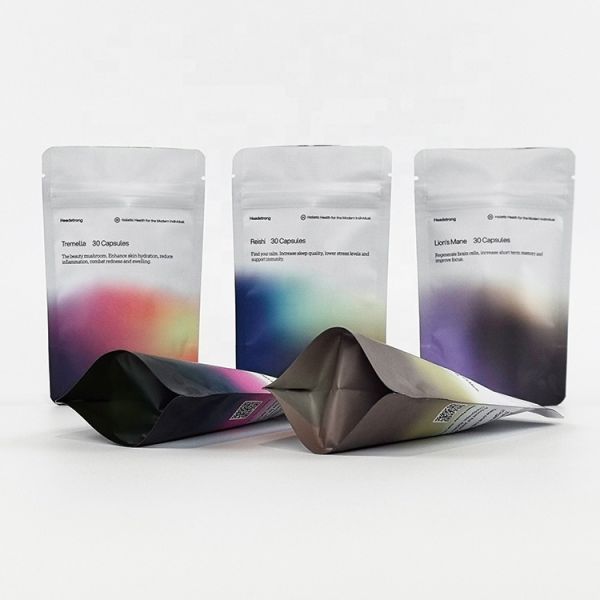 Foil Laminated Plastic Child Proof Pouch 7g 28g 35g Mylar  Bag Resealable Ziplock Packaging Bag Customized logo