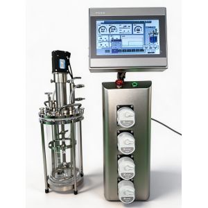 OEM / ODM Fermentation Bioreactor 5L Glass Bioreactor For High Density Cells And