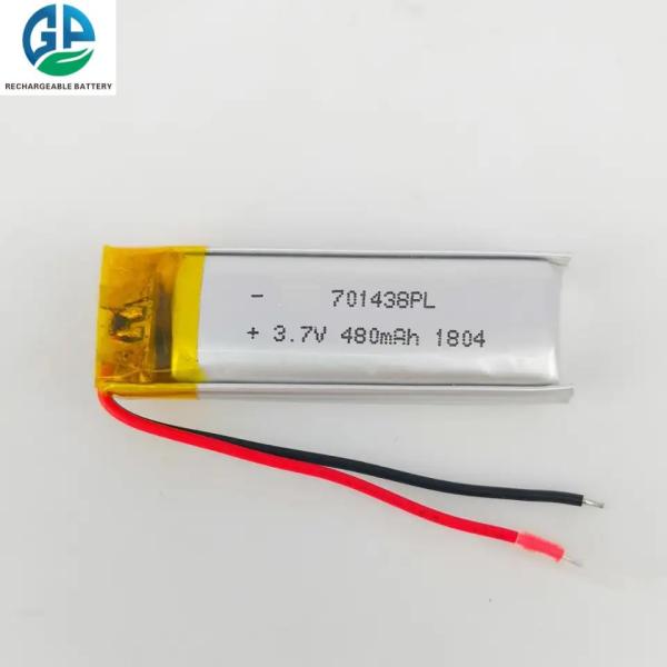 3.7v 480mah Литий полимерный аккумулятор 701438 для электрической ручки