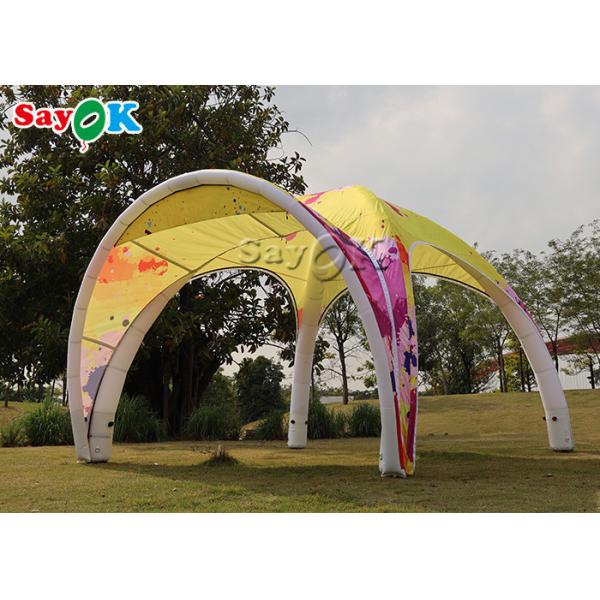 Inflatable Lawn Tent Waterproof Oxford TPU Inflatable Air Spider Dome Tent