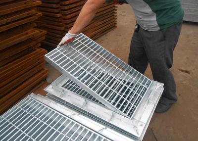 Tampa grating galvanizada da trincheira, grelhas de aço da drenagem da entrada de automóveis