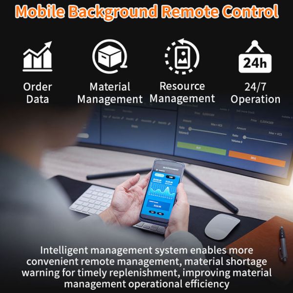 Protein Powder Vending Machine with 27-inch Touch Screen Display for Instant Nutrition Delivery and Multiple Temperature Options