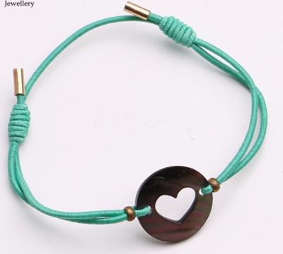 watches ladies women matching mint rope and MOP sales promotion bracelet, charm fine gold emoji jewelry accessory elasti