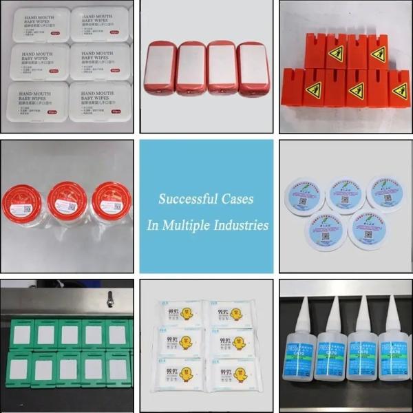 0.2mm FK611 Automatic Small Desktop Mylar Bag Carton Pouch Round Can PET Plastic Vial Bottle Jar Plane Top Labeling Machine