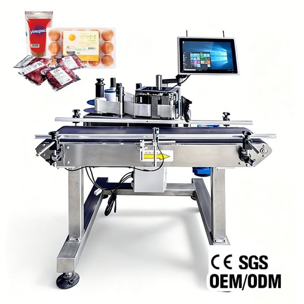High Speed Printing Labeling Machine Applicator For Plastic Bottle Box 100Pcs/Min
