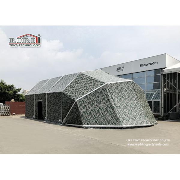 Структура шатра ангара военного самолета с алюминиевой рамкой и зеленым ПВК