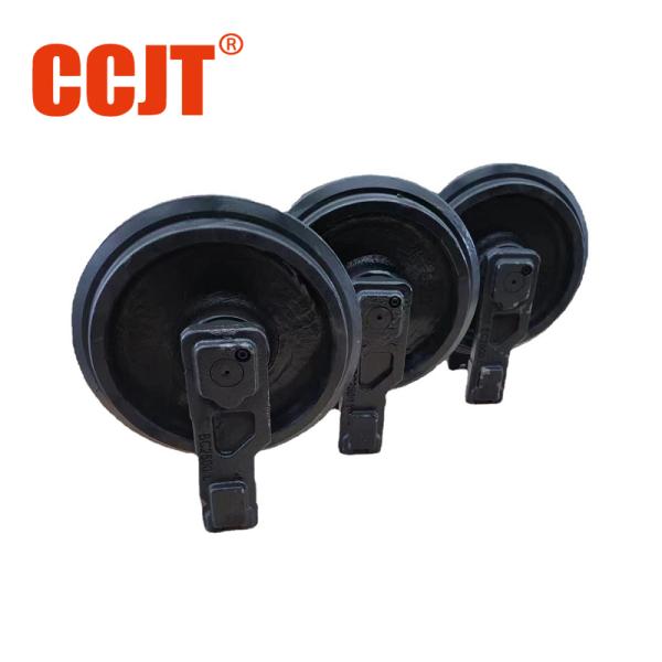 Front Track Idler Assembly For Excavator Jcb Wheel Bulldozer Parts Rubber Idler Js220 Pc20 Pc60 Pc200 Pc300 Ex120-2