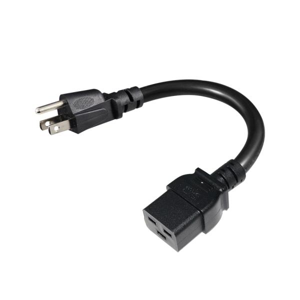 Cable de alimentación 14AWG NEMA 5-15P a IEC C19 para servidores y PDUs