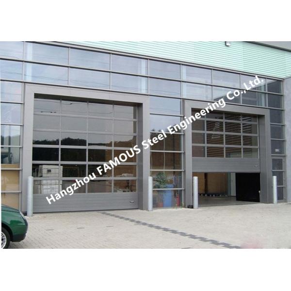 Aluminum Exterior Panel Folding Glass Facade Doors Sensor Glazing Doors For Car Showroom Use