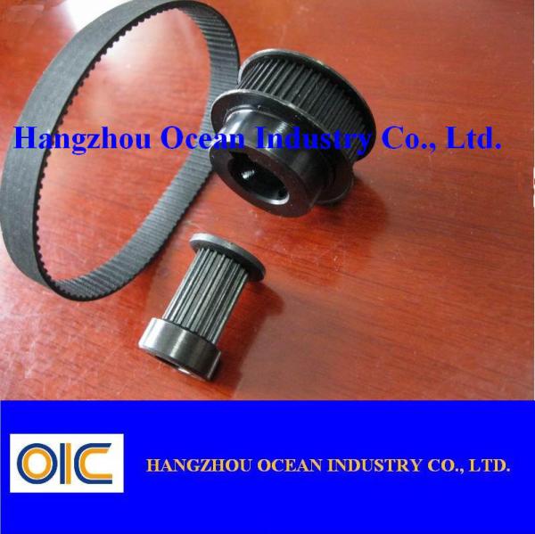 Long Lasting Black Rubber Transmission Belt for Industrial Machinery