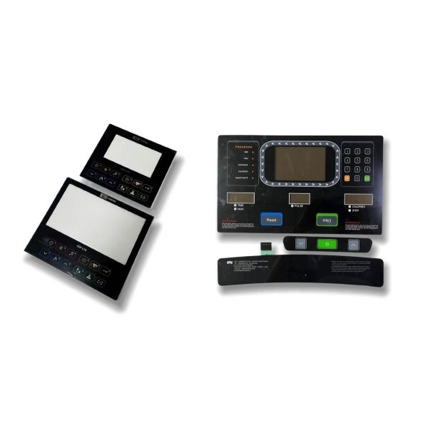Custom Acrylic Treadmill Control Panel with Optional Membrane Circuit and Scratch-Resistant Surface
