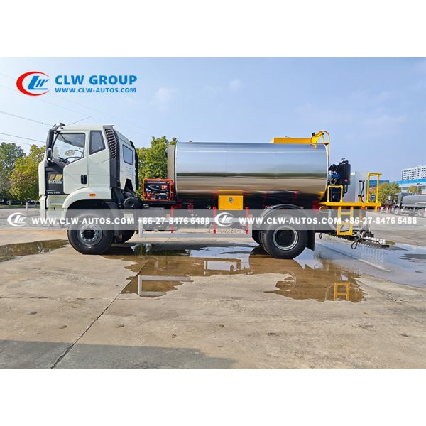 FAW J6L 350HP 12000L 4X2 Intelligent Asphalt Distributor Truck with Thermal Oil Heating System