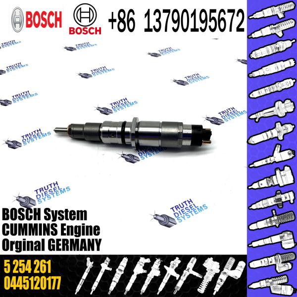common rail injector 0445120177 5254261 injector for Cummins ISB QSB 4.5 / 6.7 diesel fuel injector nozzle 0445120177