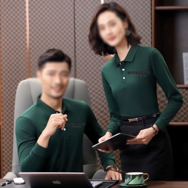 Custom Polo Shirts Long Sleeves Printed logo Embroidery t Shirt Polo Cotton Blank Men's Long-Sleeved Polo Shirts