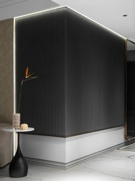 new material WPC wall panel pvc fluted panel for indoor decorative 3D wall panel factory selling