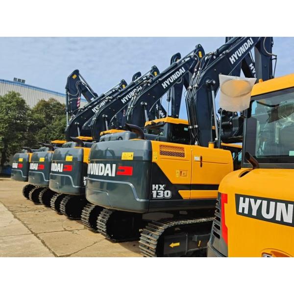 EURO 5 Korea Hyundai Excavator HX130 Jindongyu Machinery 2200 KW/RPM