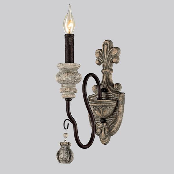 Vintage Wall Lamp Wood Iron Wall Light Bedroom Bedside Living Room loft wall light （WH-VR-58）