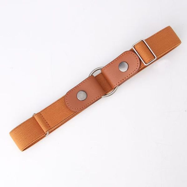Canvas Woven Belt, Leather Trim Belt, Silver Buckle, Stretch Belt, Two-Tone Casual Belt, Versatile Belt for Jeans