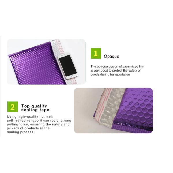 Gravure Printing Hot Melt Adhesive 120 Micron Kraft Bubble Mailer