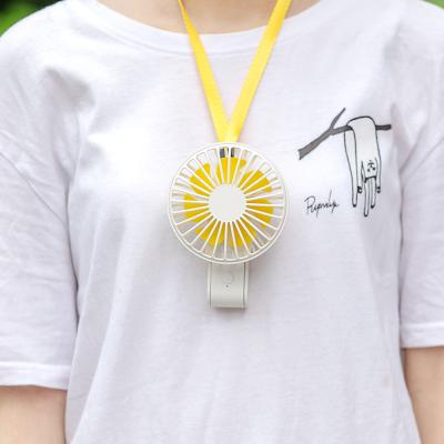 Fã acessível de suspensão portátil da colar do mini bolso recarregável da dobradura de USB