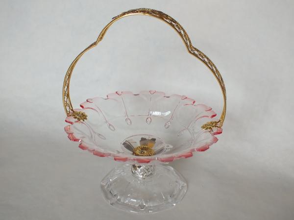 Sun flower shape candy bowl w/classic stand & elegant  (2)