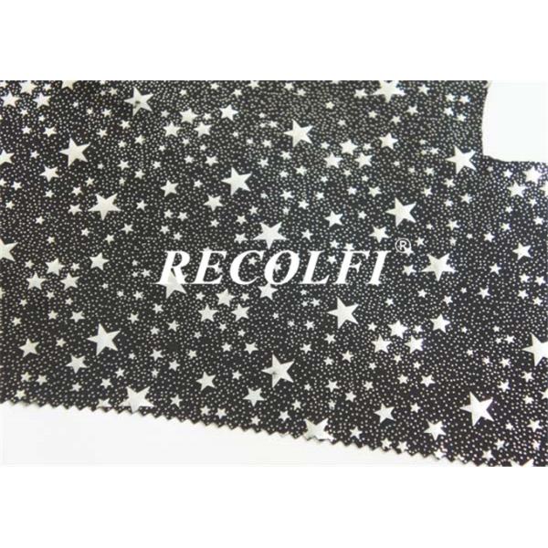 Silver Foil Knit Activewear Nylon Spandex Fabric Moisture Wicking Fast Dry