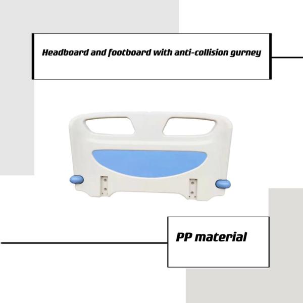 Изголовье больничной койки прессформы дуновения PP 53cm сопротивления удара голубое