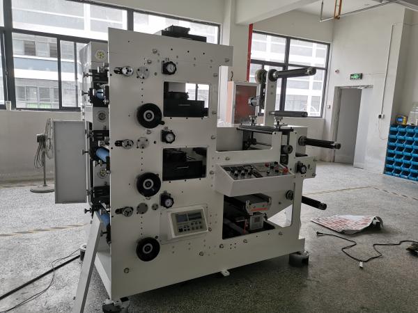 Water Based Ink Narrow Web Flexo Printing Machine 3 Colour 320mm For Kraft Paper