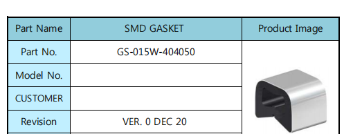 Flat 50mm Conductive Foam Gasket , 50mm Conductive Shielding Gasket