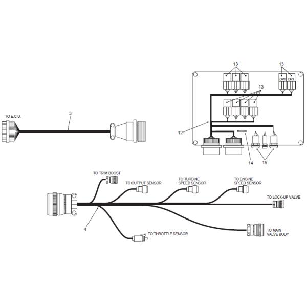 Genuine Allison selector assy,lever-6R 29536931 for Terex TR60 mining truck