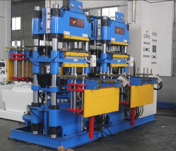 300 stroke, customized blue hot water bottle vulcanizing machine double layer front and back mold