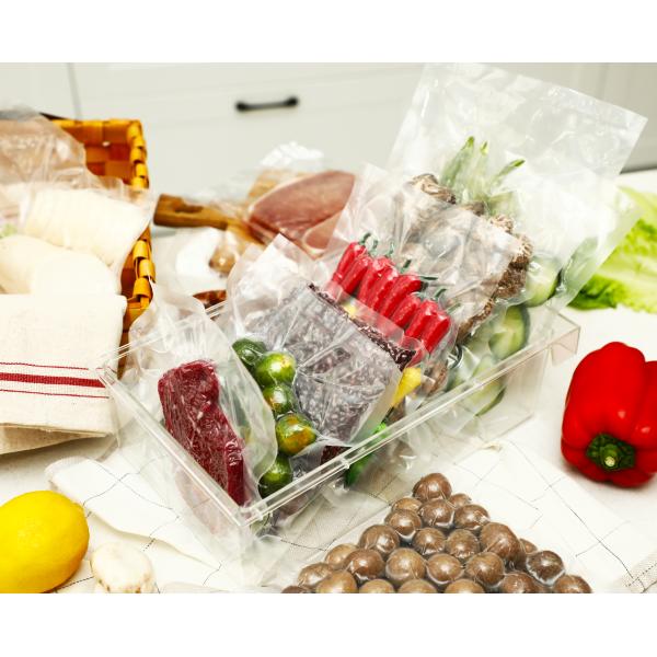 Customized PA EVOH PE Food Vac Bags Gravure Printing 0.08-0.2mm