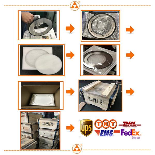 Corte acanalado del cartón de Papersheet de los agujeros de la cortadora 8 del carburo T1.3 de OD260 X ID158 X