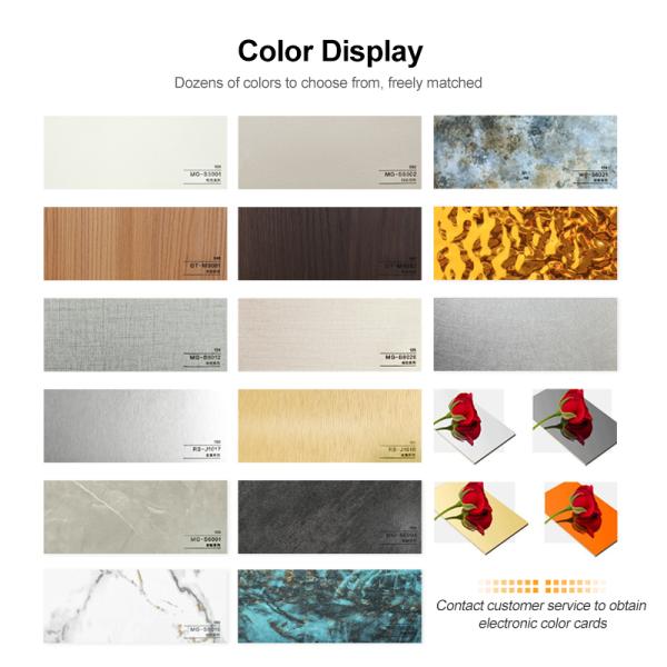 Popular Design Bamboo Charcoal Wood Veneer PVC Mirror Wall Panels Waterproof Interior Decorative For Commercial Space