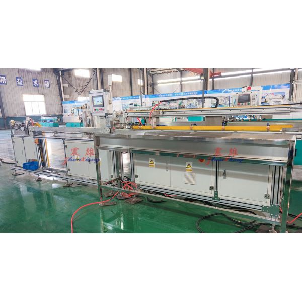 Online Magnetic Strip Inserting Refrigerator Door Gasket Production Line with 45° Angle Cut and Automatic Punching