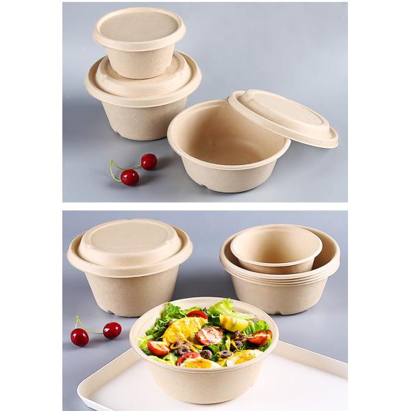 Customizable Design 1000ml 32 Oz Paper Bowls For Food Environmental Friendly