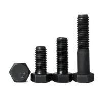 304 aço inoxidável parafusos de cabeça hexadecimal preto DIN933 grau 8.8 resistência exterior parafuso hexagonal