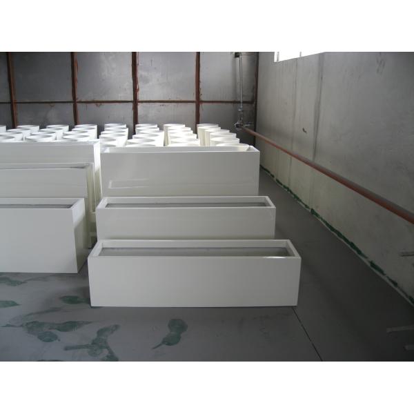 Gran stock de plantas de fibra de vidrio maceta de fibra de vidrio plantas de flores de fibra de vidrio mate acabado brillante