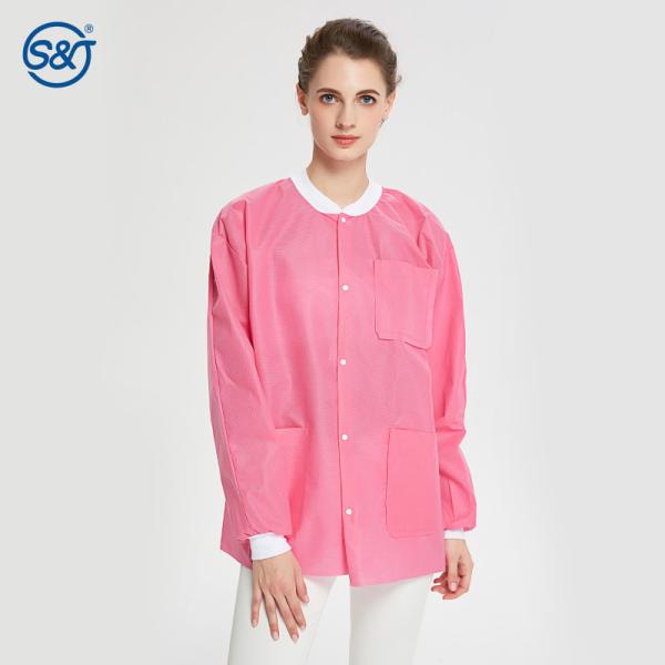 User-friendly design OEM medical uniform lab jackets disposable dental doctor nurse lab coat jacket