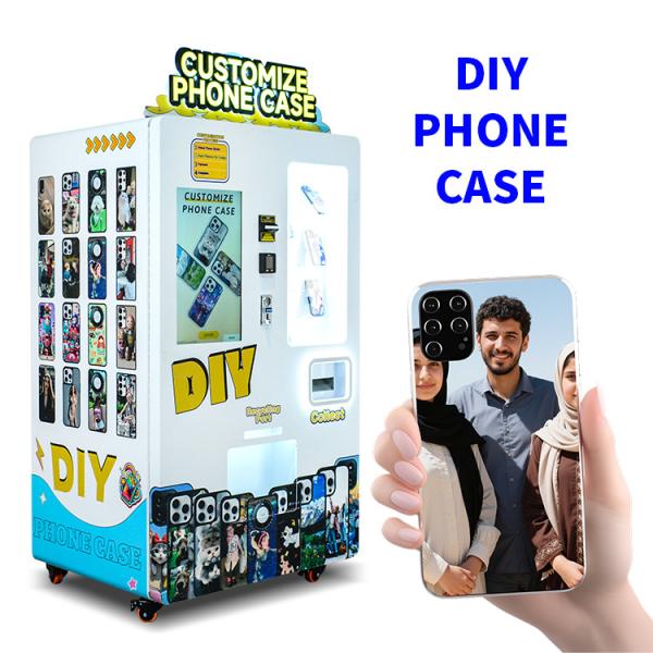 Résolution de l'impression Machinette à vendre de boîtier de téléphone bricolage Affichage à écran tactile Et affichage en cristal ondulé de 32 pouces