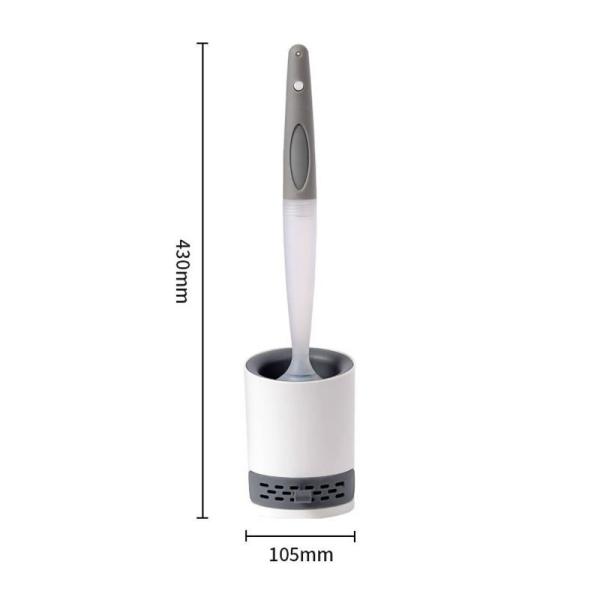O silicone da limpeza do toalete de Tpr da montagem da parede escova distribuidores recarregávéis do sabão líquido