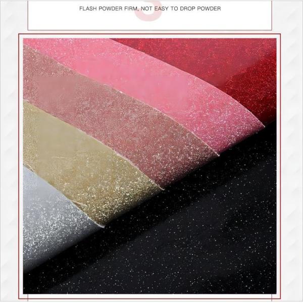 Водонепроницаемая блестящая PU кожаная порошковая пленка блестящая искусственная кожа на заказ