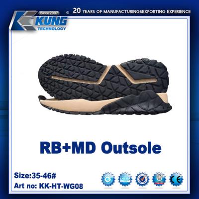 Peso leve de múltiplos propósitos de borracha reciclado de Outsole não do deslizamento inodoro