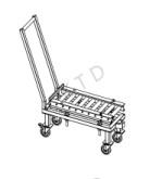 Aluminum Tube Pallet Truck Trolley eco pipe Vertical Trolleybus